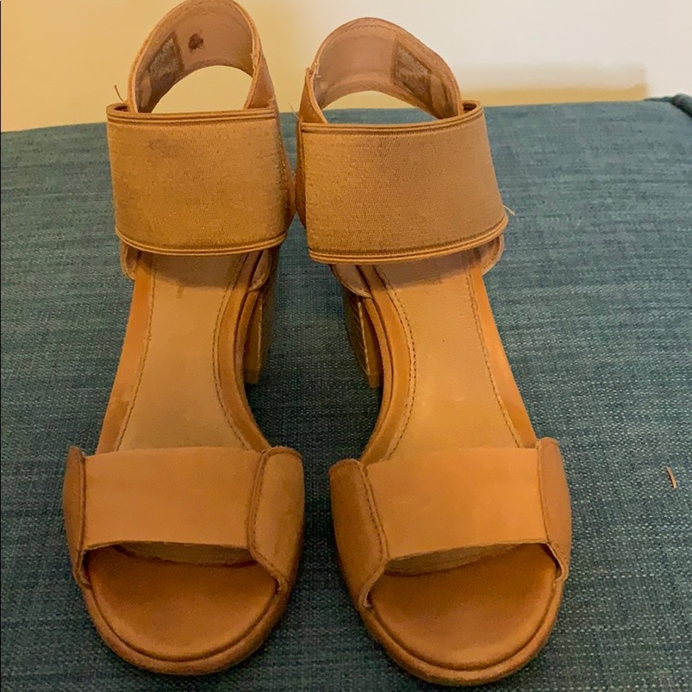Sorel open toe wedges